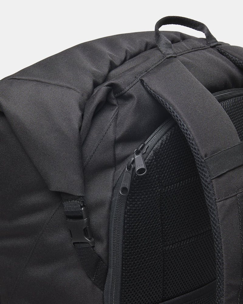 Mobius 35L Backpack side view showing water bottle pocket